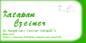 katapan czeiner business card
